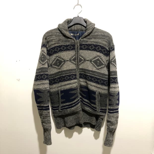 재패니즈 빈티지 니트 집업