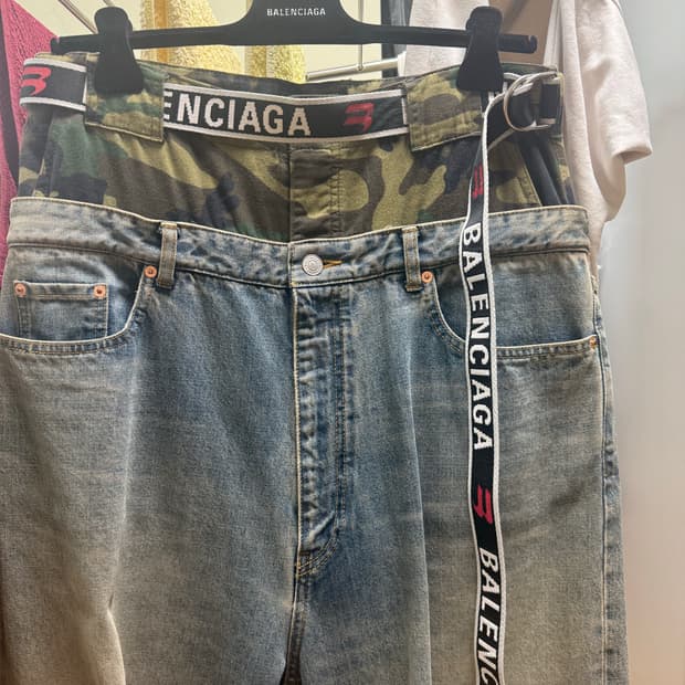 발렌시아가 카모레이어드진&발렌시아가 D링벨트 팝니다.