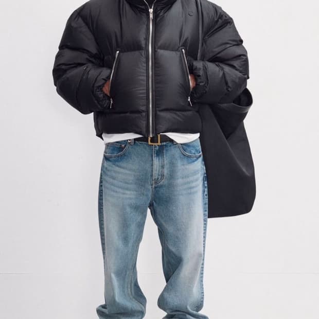 렉토 샤이닝 구스다운 패딩 S