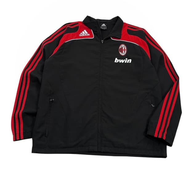 (L) 해외판 아디다스 08-09 AC밀란 삼선 시그니처 바람막이
