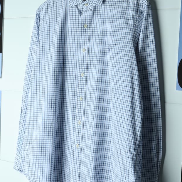 (L-XL) 폴로 랄프로렌 셔츠 남방 USA 잔체크 포니-H3H33990