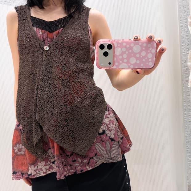 summer drift knit vest