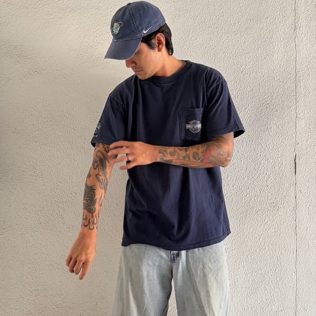 90s HARLEY-DAVIDSON Pocket T-Shirt