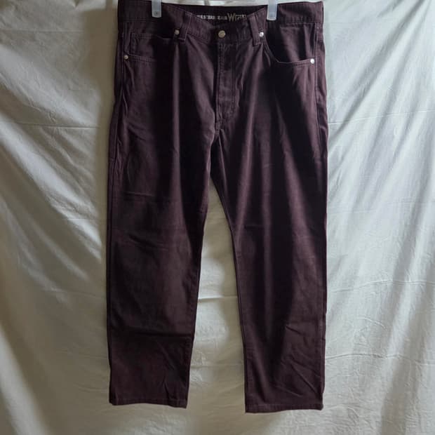 랭글러 브러시드 코튼 팬츠 브라운 36