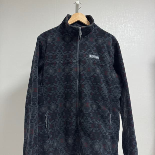 컬럼비아 패턴 플리스 집업 자켓 XL
