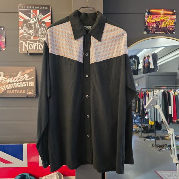 와일드댄서 웨스턴 패턴 빈티지 셔츠 