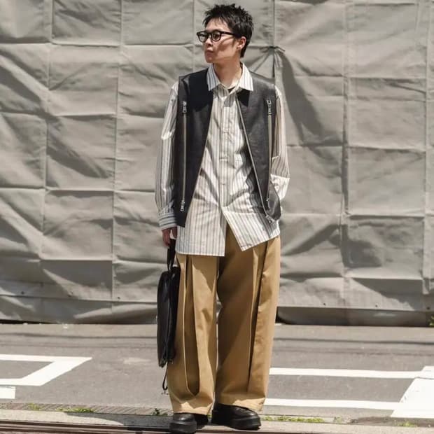 SAGE NATION(세이지네이션)BOX PLEAT TROUSER(s)