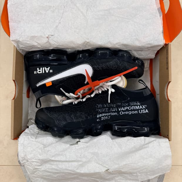 [280] 나이키 오프화이트 베이퍼맥스 og 블랙 더 텐