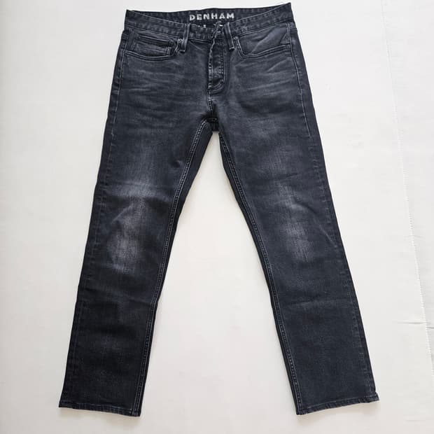 [EU 32] 덴함 블랙 워싱 슬림핏 청바지