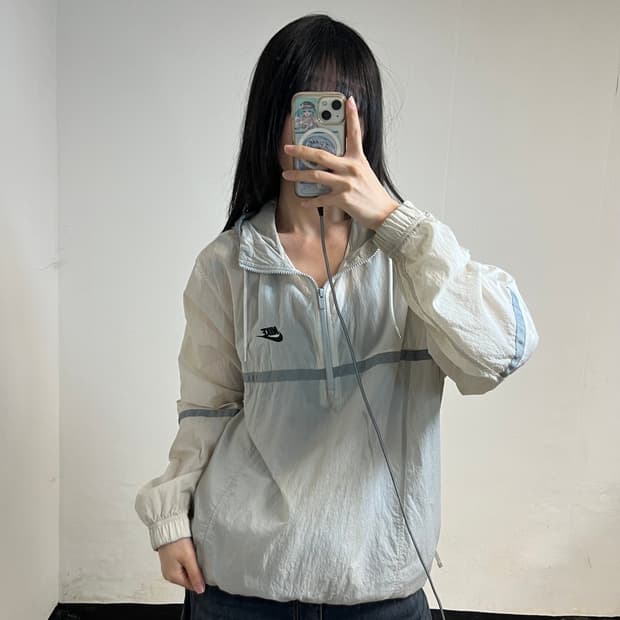 Nike Beige Woven Anorak 