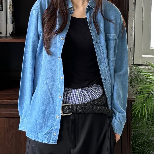 빈티지 데님 셔츠