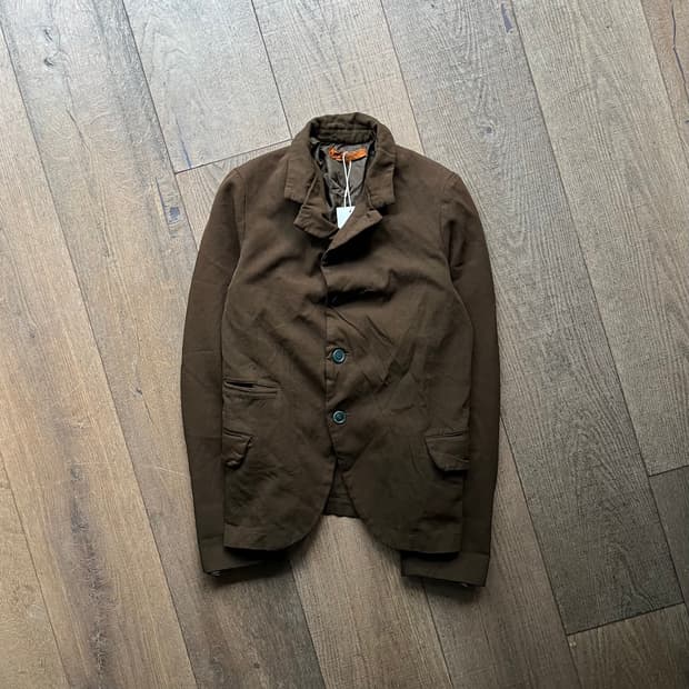Fulling Polyester Round Jacket
