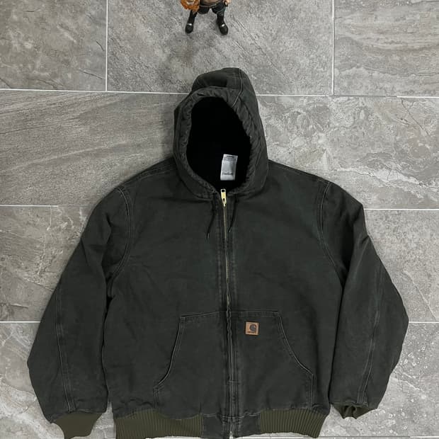 (XL) 칼하트 후드 덕 액티브 자켓 J25 MOS 모스그린