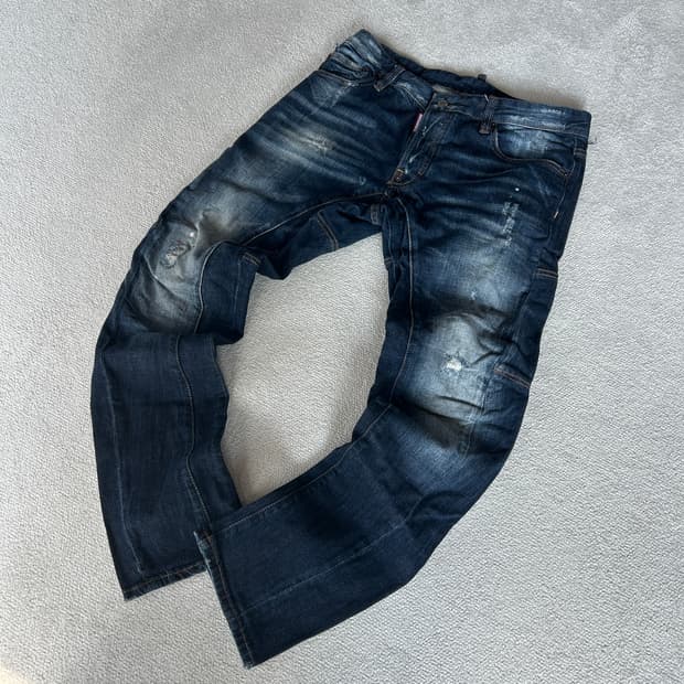 디스퀘어드2 데님 청바지 워싱진 정품 34