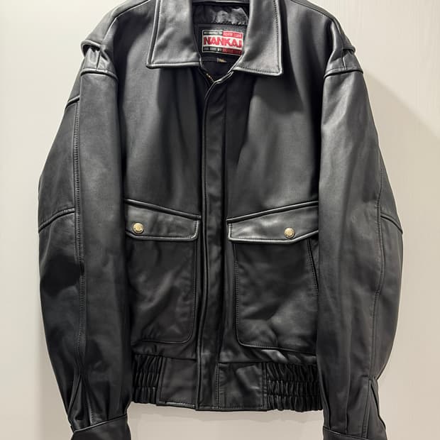 NANKAI 소가죽 바이크 자켓