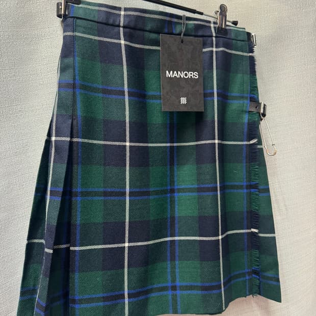 매너스x 로캐런 스코틀랜드 울 미니 킬트스커트타탄 킬트 스커트24~25