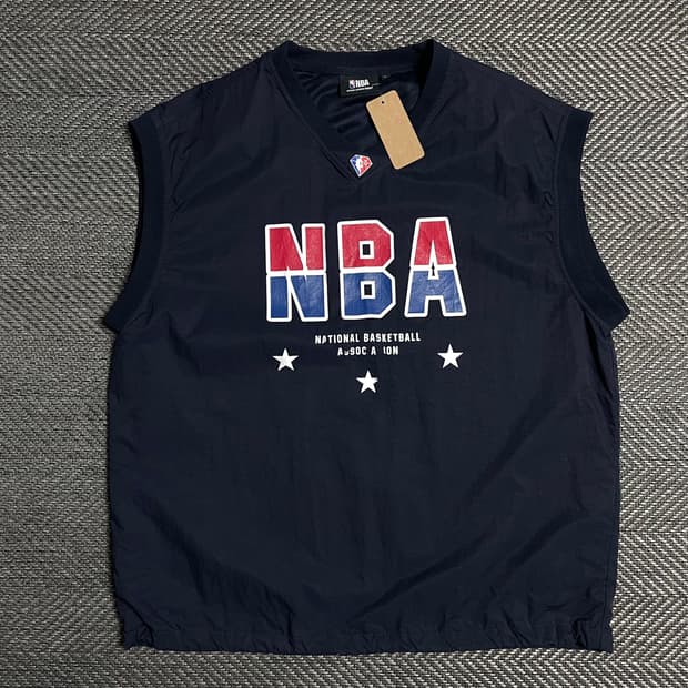 NBA 빅로고 나일론 우븐 웜업 베스트o 5163
