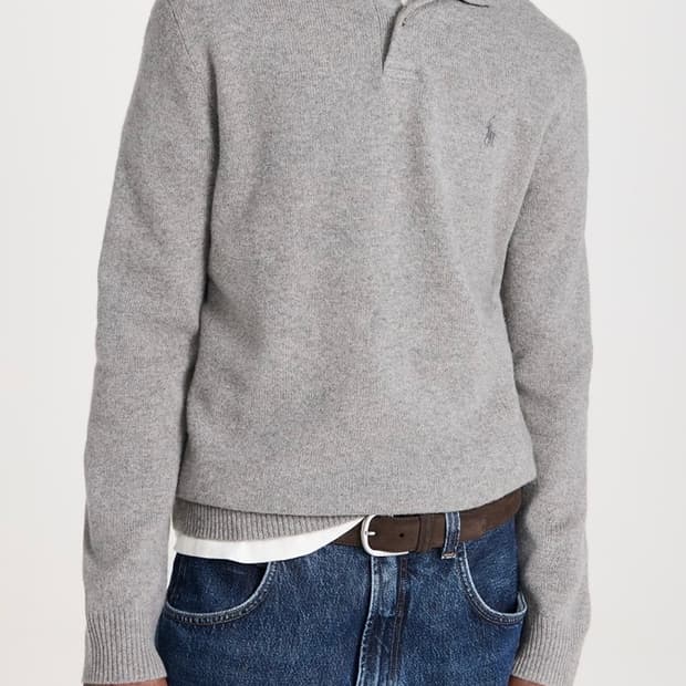 폴로 랄프로렌 캐시혼방 니트 (라이트그레이)