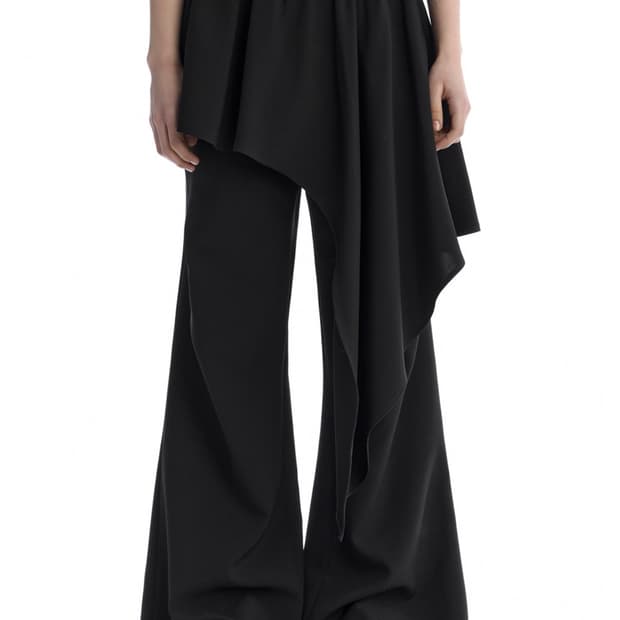 새상품 트리밍버드 Layered Skirt Bootcut Trousers