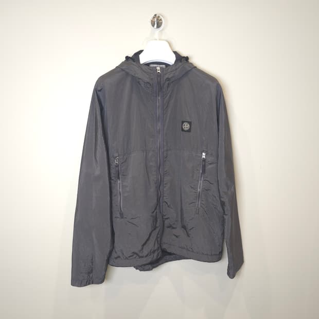 [중고/정품] 스톤아일랜드 나일론 메탈 워트로 립스탑  자켓 바람막이