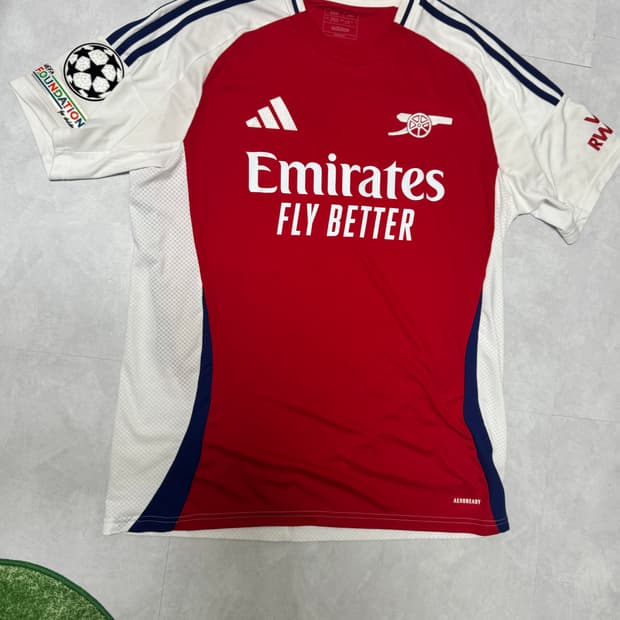 아디다스 아스날 24 25 홈 어센틱 라이스 마킹 유니폼