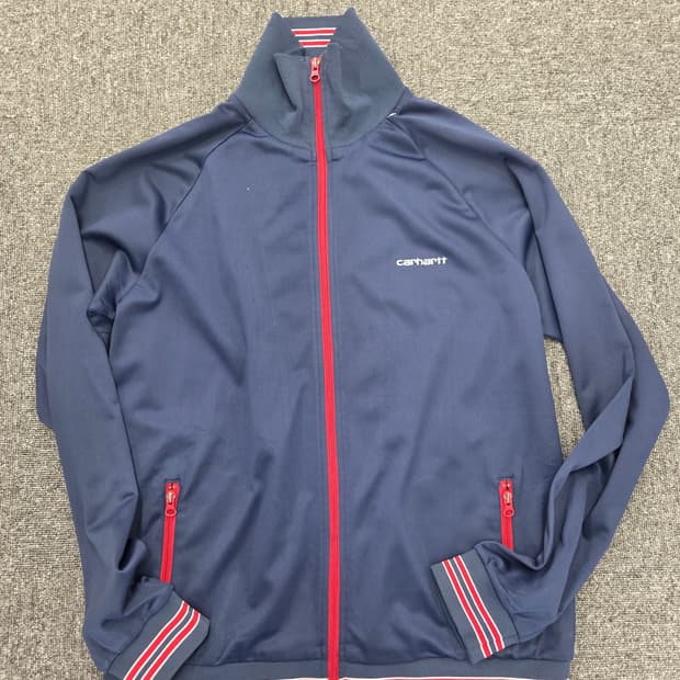 칼하트(Carhartt) 레트로 트랙탑 저지 집업 자켓
