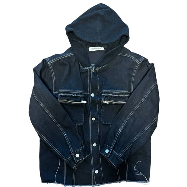 언더커버 AW23 후드 데님 셔츠