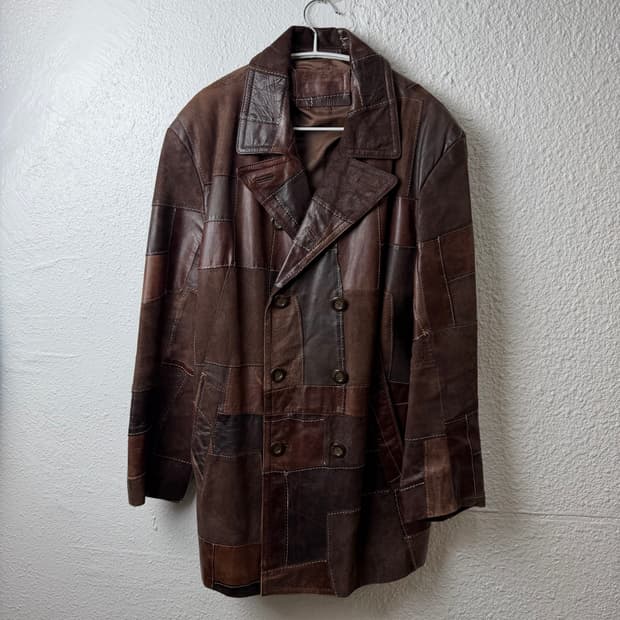 JPN Vintage PatchWork Real Leather Jacke