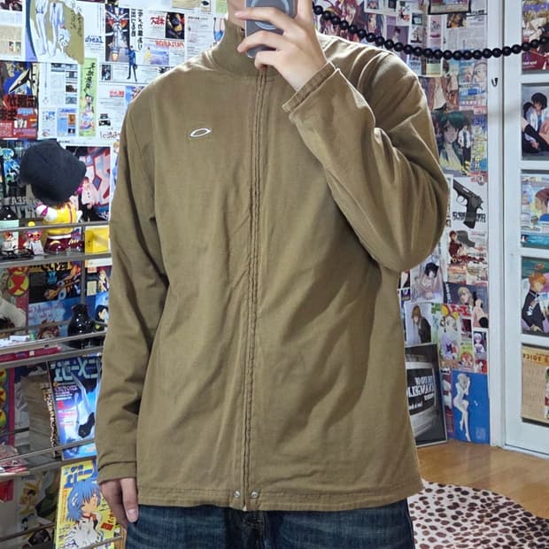 오클리 리버시블 코튼 집업