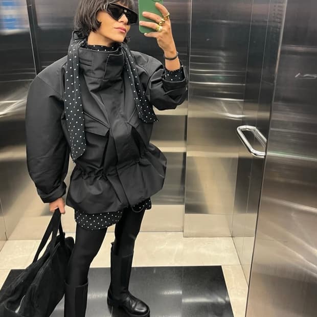 [XS]H&M 에이치앤엠 스튜디오 페블럼 후드 자켓