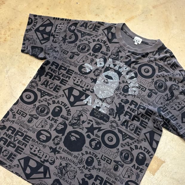 L 베이프 반팔티