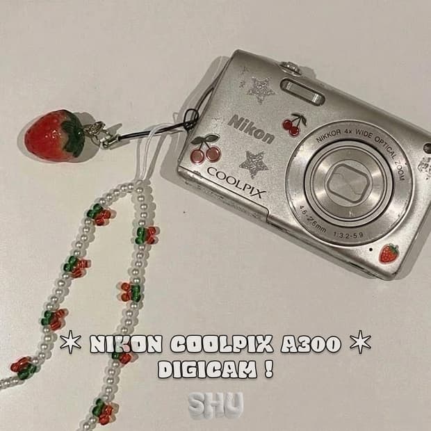 니콘 쿨픽스 A300(S3700) 빈티지 디카 디지털카메라 실버 