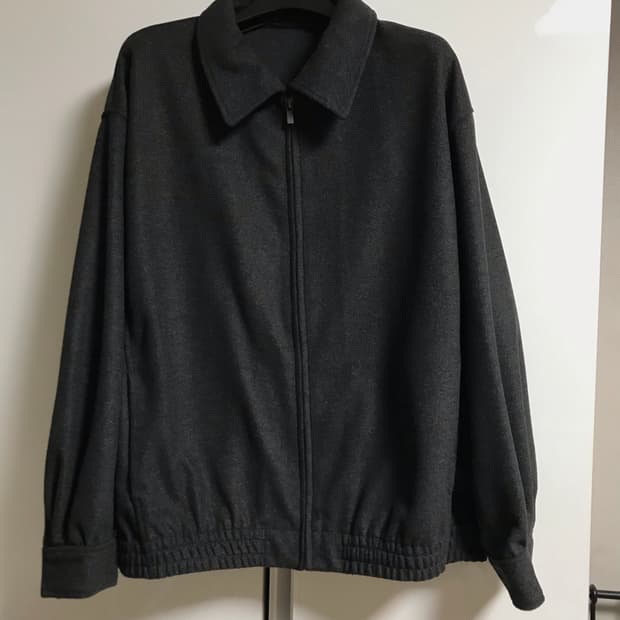 유니클로 울 자켓 XL 차콜