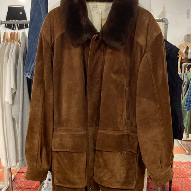 스웨이드 사파리 자켓