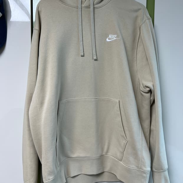 나이키 클럽 플리스 오버사이즈 프렌치 테리 풀오버 후드 라이트 오어우드 
