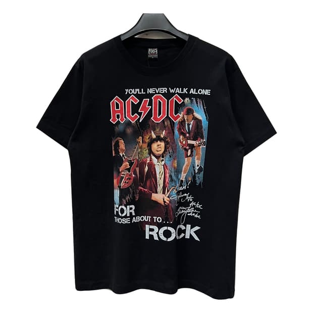 Rock Volution 락볼루션 ACDC 락밴드 반팔티 L