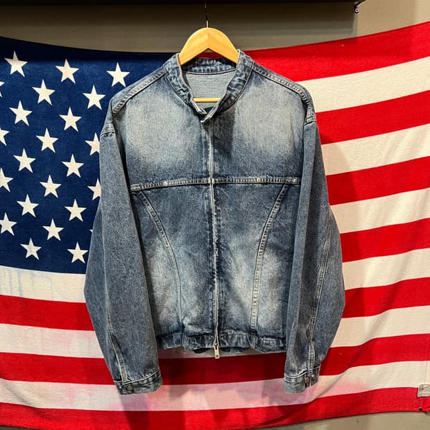 라퍼지스토어 차이나카라 데님 자켓