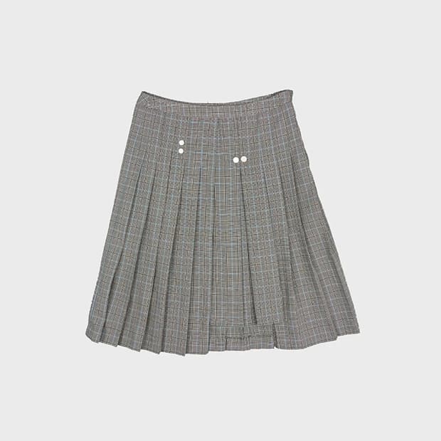 Dared UNBALANCE PLEATED SKIRT IN CHECK