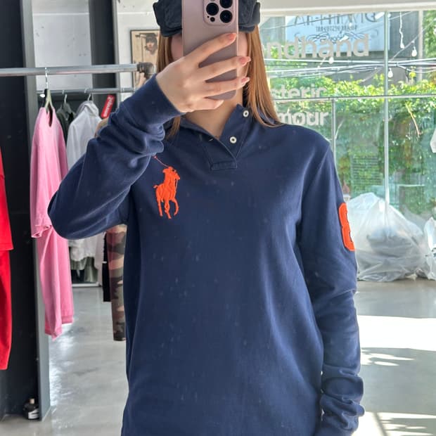 폴로랄프로렌 빅포니 넘버링 Pk 롱슬리브 네이비
