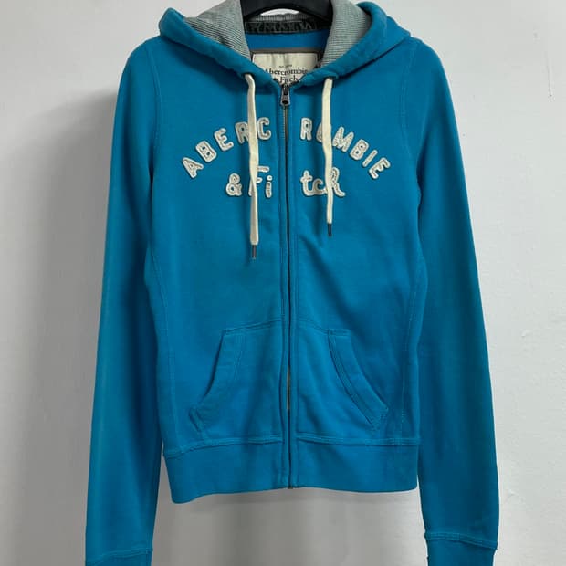 아베크롬비 우먼스 스카이블루 후드집업 (on.348)  