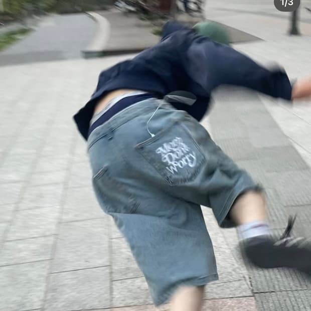 플립러프 데님 버뮤다 팬츠 M
