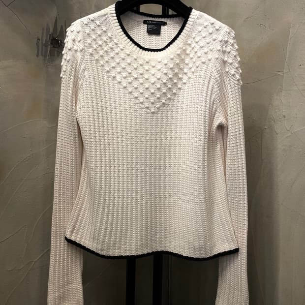 알마니 익스체인지 아이보리 니트 55~66
