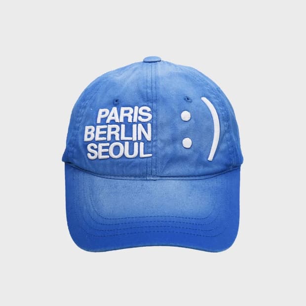 더뮤지엄비지터 / 스마일 로고워시드 볼캡 / OS