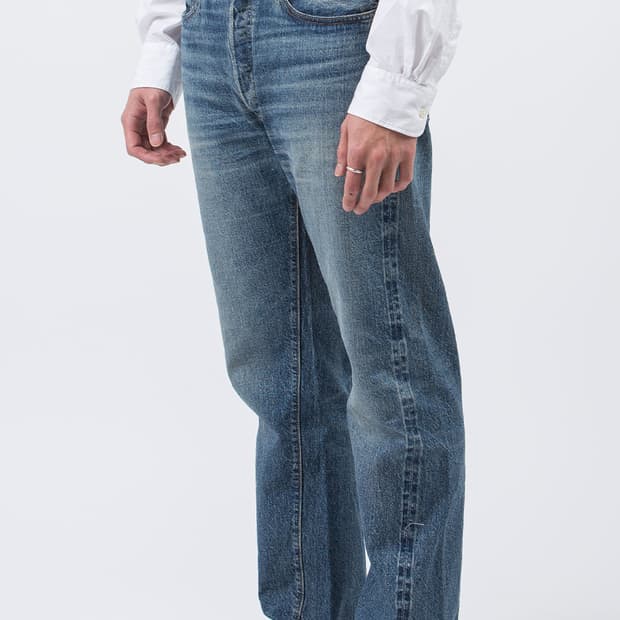 단순착용) 웨어하우스 1101 라이트 인디고 데님 36