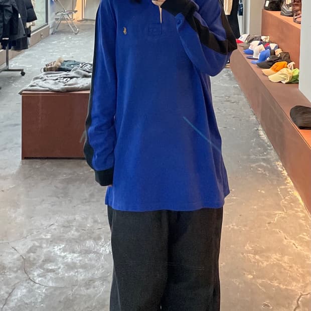 폴로 랄프로렌 포니로고 사이드라인 럭비티 H866