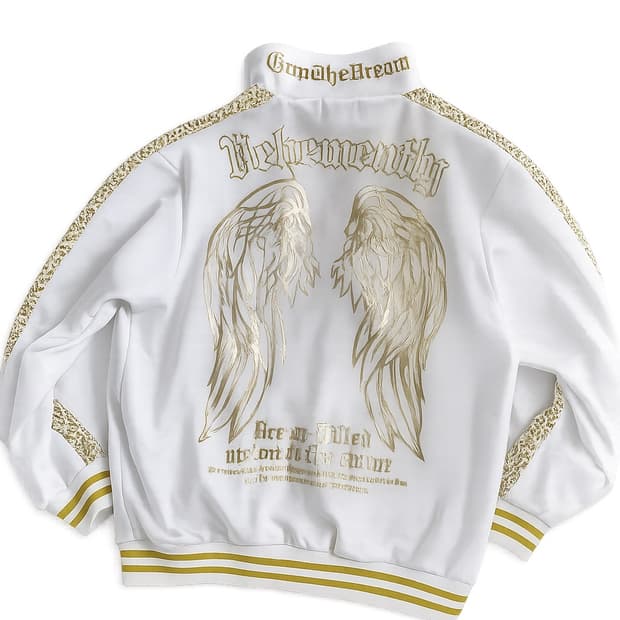 화이트 골드 엔젤 윙 트랙 재킷