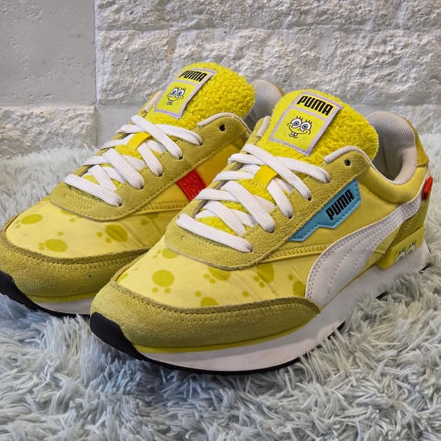 6a-4:푸마 x 스폰지밥 퓨처 라이더 옐로우 250mm
