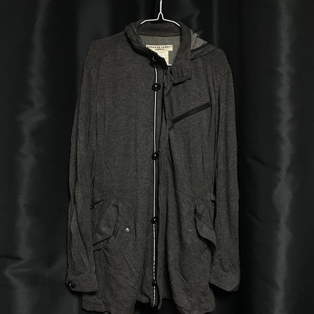 Katharine hamnett zip up hood outer