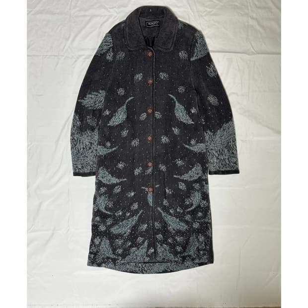 vintage knitted long coat