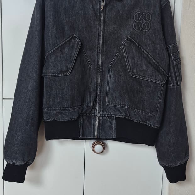 스테판쿡 데님 봄버 자켓